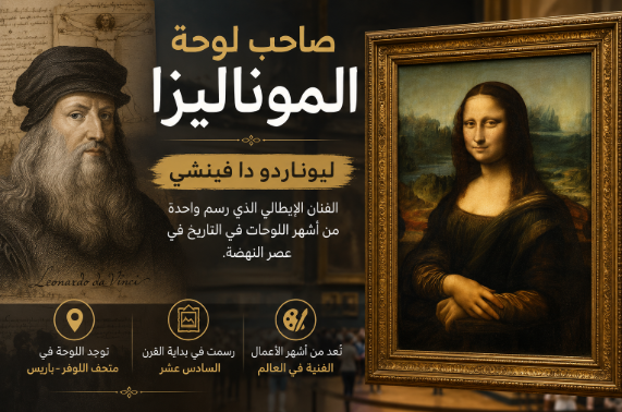 صاحب لوحة الموناليزا.. من رسم أشهر لوحة في العالم؟ صاحب لوحة الموناليزا